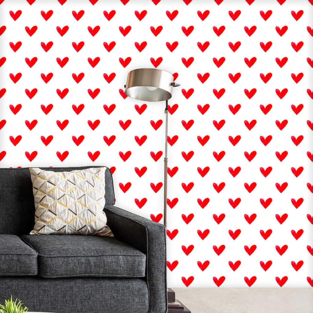 Watercolor Red Heart Wallpaper Roll-Wallpapers Peel & Stick-WAL_PA-IC 5015139 IC 5015139, Art and Paintings, Hearts, Love, Patterns, Romance, Watercolour, Wedding, watercolor, red, heart, wallpaper, roll, background, pattern, chic, backdrop, kiss, seamless, shabby, texture, valentine, card, fun, invitation, paper, romantic, beige, celebrate, celebration, couple, cute, date, day, fabric, happy, in, lovely, marriage, old, pink, shape, stencil, sweet, valentine's, artzfolio, wallpapers for bedroom, wall papers