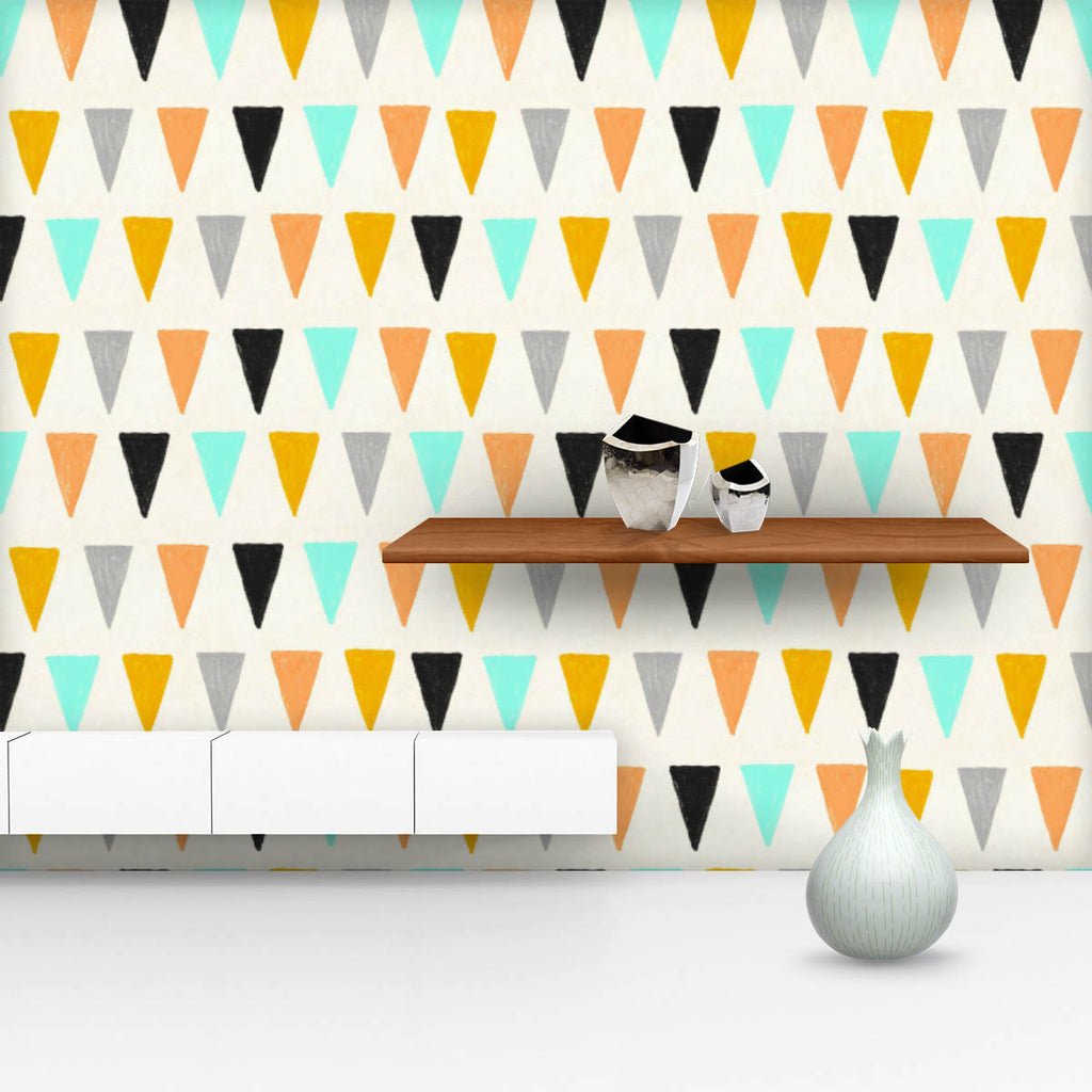 Colorful Triangles D2 Wallpaper Roll-Wallpapers Peel & Stick-WAL_PA-IC 5015148 IC 5015148, Abstract Expressionism, Abstracts, Art and Paintings, Baby, Children, Flags, Geometric, Geometric Abstraction, Kids, Patterns, Semi Abstract, Triangles, colorful, d2, wallpaper, roll, pattern, background, bunting, abstract, art, backdrop, crayon, cute, drawn, hand, paper, seamless, shape, simple, stencil, texture, trendy, triangle, artzfolio, wallpapers for bedroom, wall papers full sheet for living room, wallpapers f