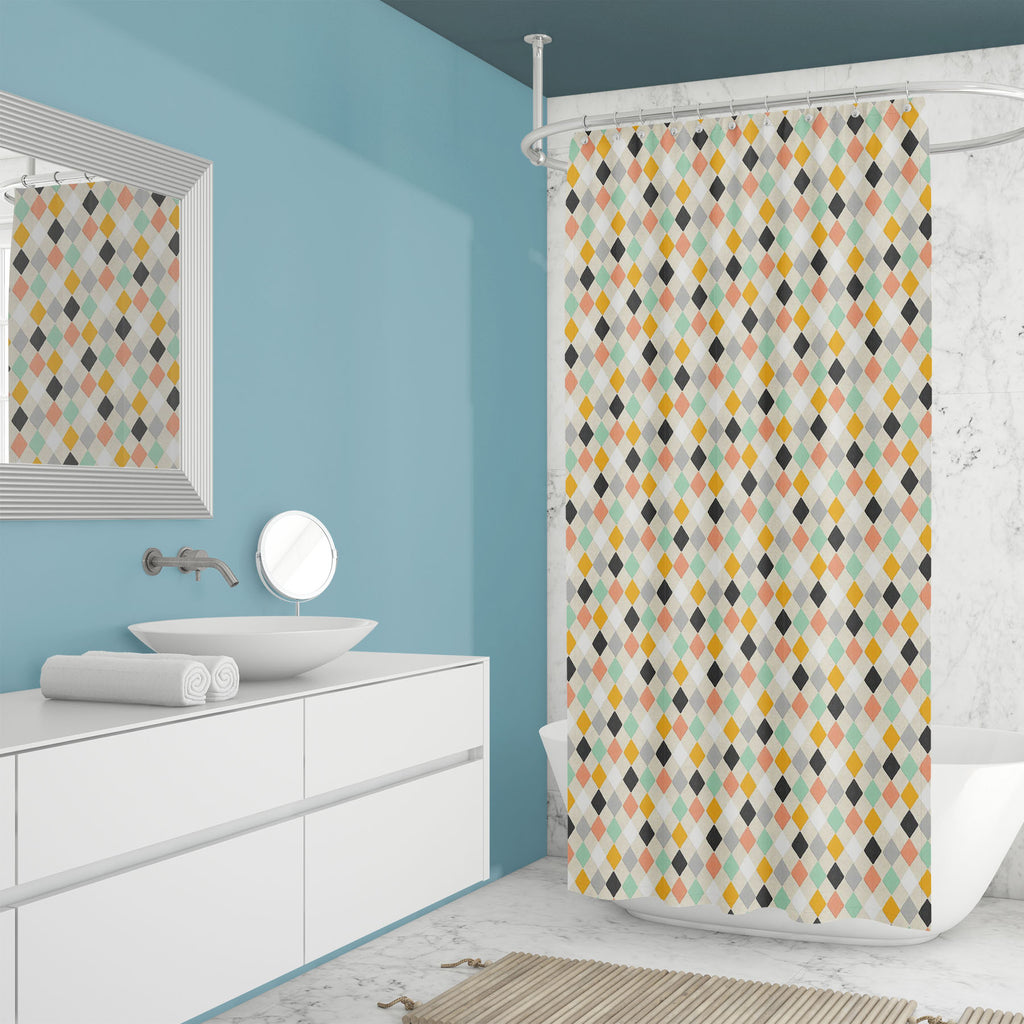 Colorful Geometric Pattern D2 Washable Waterproof Shower Curtain-Shower Curtains-CUR_SH_EL-IC 5015150 IC 5015150, Abstract Expressionism, Abstracts, Art and Paintings, Baby, Children, Geometric, Geometric Abstraction, Kids, Patterns, Semi Abstract, colorful, pattern, d2, washable, waterproof, shower, curtain, background, crayon, wallpaper, abstract, argyle, art, backdrop, cute, drawn, hand, harlequin, paper, seamless, shape, simple, stencil, texture, trendy, artzfolio, shower curtain, bathroom curtain, eyel
