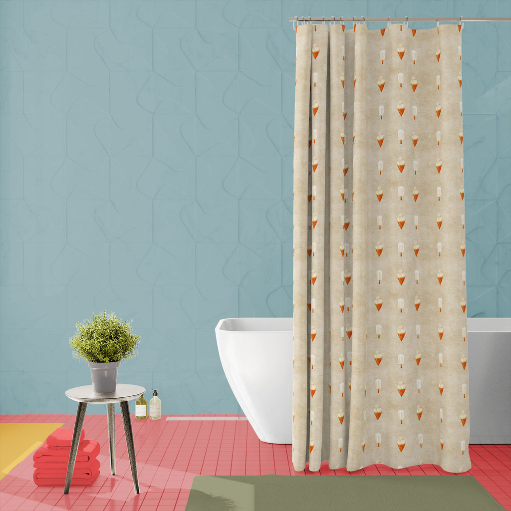 Watercolor Ice Cream D6 Washable Waterproof Shower Curtain-Shower Curtains-CUR_SH_EL-IC 5015160 IC 5015160, Baby, Birthday, Children, Cuisine, Food, Food and Beverage, Food and Drink, Kids, Patterns, Seasons, Signs, Signs and Symbols, Watercolour, watercolor, ice, cream, d6, washable, waterproof, shower, curtain, background, pattern, sweet, backdrop, cold, color, cone, delicious, design, dessert, drawn, flavor, hand, milk, paper, party, seamless, season, spring, summer, taste, tasty, texture, tooth, treat, 