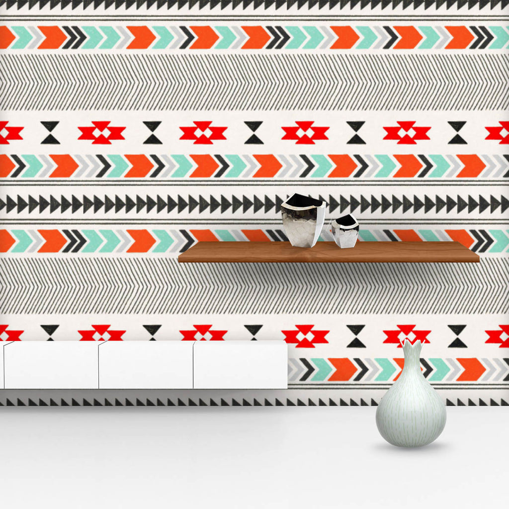 Tribal Ikat Pattern D8 Wallpaper Roll-Wallpapers Peel & Stick-WAL_PA-IC 5015170 IC 5015170, Art and Paintings, Aztec, Chevron, Culture, Ethnic, Geometric, Geometric Abstraction, Ikat, Modern Art, Patterns, Signs, Signs and Symbols, Traditional, Triangles, Tribal, World Culture, pattern, d8, wallpaper, roll, seamless, background, grey, mint, modern, triangle, art, backdrop, beige, colorful, design, element, paper, pink, texture, trendy, artzfolio, wallpapers for bedroom, wall papers full sheet for living roo