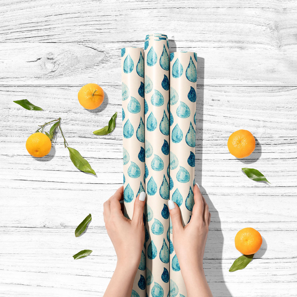 Blue White Rain Drops Art & Craft Gift Wrapping Paper-Wrapping Papers-WRP_PP-IC 5015188 IC 5015188, Abstract Expressionism, Abstracts, Art and Paintings, Black and White, Decorative, Digital, Digital Art, God Ram, Graphic, Hipster, Illustrations, Modern Art, Nature, Patterns, Retro, Scenic, Semi Abstract, Signs, Signs and Symbols, Splatter, Watercolour, White, blue, rain, drops, art, craft, gift, wrapping, paper, shower, splash, abstract, backdrop, background, color, creative, decor, decoration, design, dra