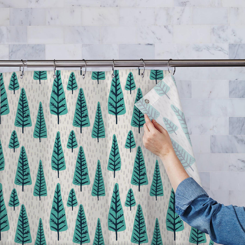 Christmas Tree Pattern D8 Washable Waterproof Shower Curtain-Shower Curtains-CUR_SH_EL-IC 5015207 IC 5015207, Abstract Expressionism, Abstracts, Ancient, Art and Paintings, Black and White, Botanical, Christianity, Digital, Digital Art, Floral, Flowers, Graphic, Historical, Holidays, Illustrations, Medieval, Nature, Patterns, Retro, Semi Abstract, Signs, Signs and Symbols, Triangles, Vintage, White, Wooden, christmas, tree, pattern, d8, washable, waterproof, shower, curtain, pine, drawn, hand, winter, vecto
