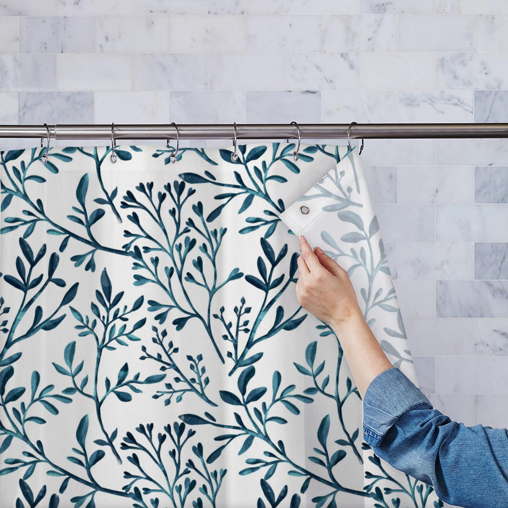 Floral Botanical Pattern D2 Washable Waterproof Shower Curtain-Shower Curtains-CUR_SH_EL-IC 5015210 IC 5015210, Ancient, Art and Paintings, Botanical, Floral, Flowers, Historical, Illustrations, Medieval, Nature, Patterns, Retro, Seasons, Vintage, Watercolour, pattern, d2, washable, waterproof, shower, curtain, winter, watercolor, seamless, herbal, wallpaper, art, autumn, backdrop, background, beautiful, branch, classic, drawn, dry, fall, field, forest, garden, green, hand, herbarium, herbs, illustration, l