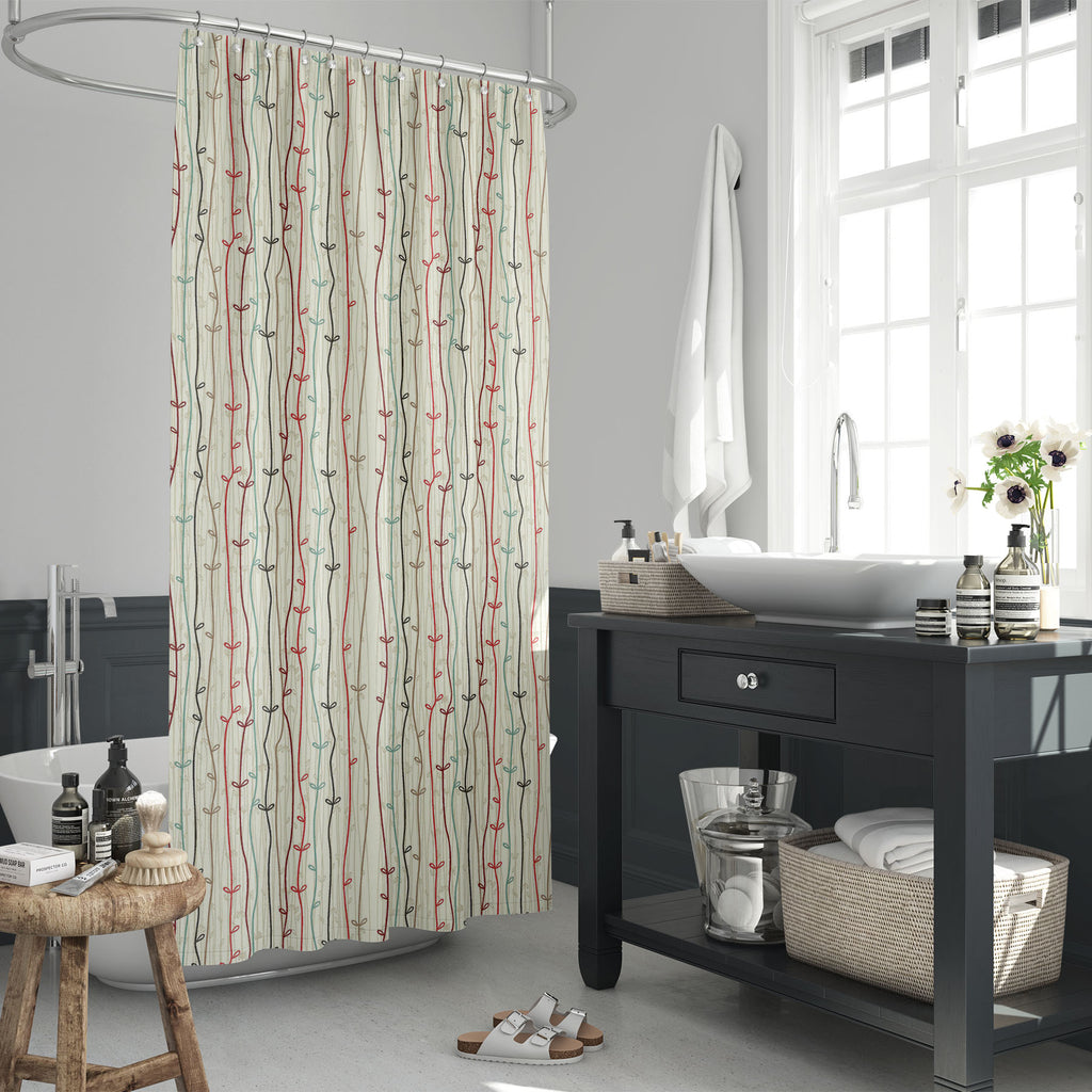 Colorful Abstract Vertical Stripes Washable Waterproof Shower Curtain-Shower Curtains-CUR_SH_EL-IC 5015217 IC 5015217, Abstract Expressionism, Abstracts, Culture, Digital, Digital Art, Drawing, Ethnic, Fashion, Graphic, Illustrations, Modern Art, Patterns, Semi Abstract, Sketches, Stripes, Traditional, Tribal, World Culture, colorful, abstract, vertical, washable, waterproof, shower, curtain, pattern, stripe, wave, background, beige, billowy, cheerful, complicated, continuity, corporate, corrugated, creativ