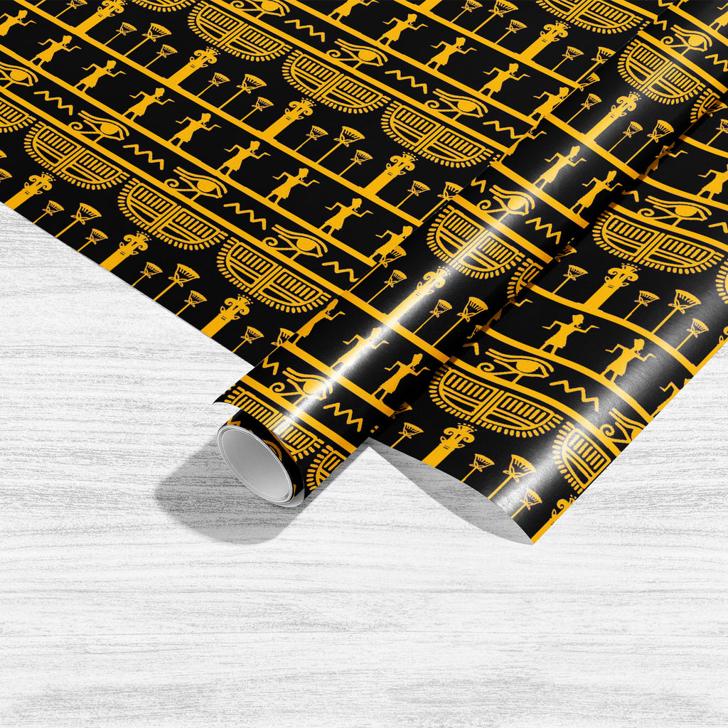 Vintage Egyptian Silhouettes Art & Craft Gift Wrapping Paper-Wrapping Papers-WRP_PP-IC 5015220 IC 5015220, Abstract Expressionism, Abstracts, African, Ancient, Animated Cartoons, Art and Paintings, Black, Black and White, Botanical, Caricature, Cartoons, Culture, Ethnic, Eygptian, Floral, Flowers, Folk Art, Hand Drawn, Historical, Illustrations, Medieval, Nature, Paintings, Patterns, People, Semi Abstract, Signs and Symbols, Stripes, Symbols, Traditional, Tribal, Vintage, World Culture, egyptian, silhouette
