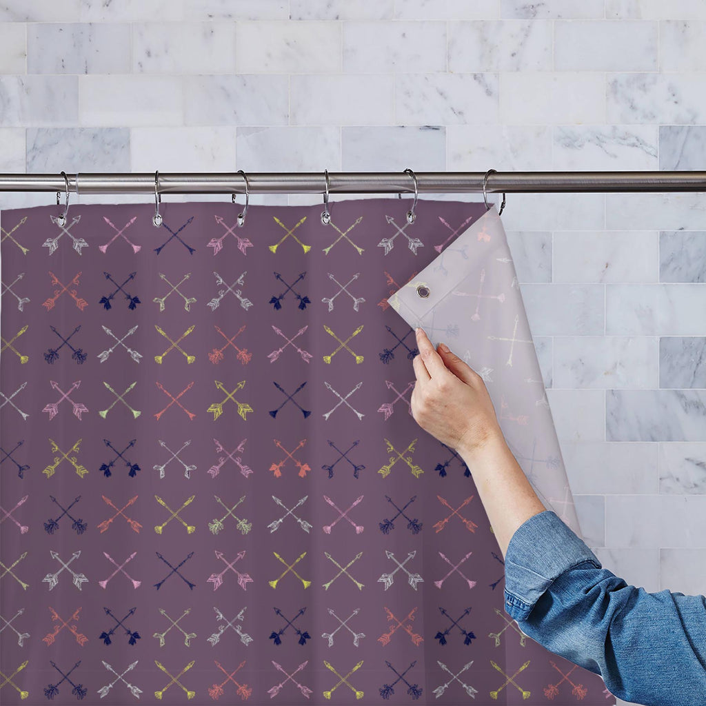 Retro Hipster Washable Waterproof Shower Curtain-Shower Curtains-CUR_SH_EL-IC 5015221 IC 5015221, Arrows, Art and Paintings, Decorative, Digital, Digital Art, Graphic, Hipster, Holidays, Illustrations, Indian, Patterns, Retro, Signs, Signs and Symbols, Sketches, Symbols, washable, waterproof, shower, curtain, arrow, art, backdrop, background, beautiful, booking, card, celebration, collection, colorful, crossed, cute, decor, decoration, design, direction, dividers, doodle, drawn, element, fabric, hand, holid