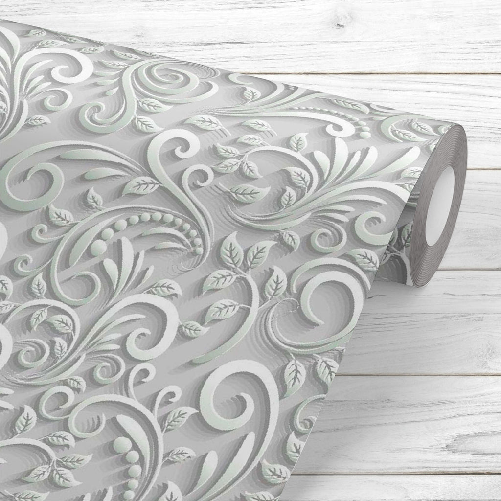 Floral 3D Pattern D1 Wallpaper Roll-Wallpapers Peel & Stick-WAL_PA-IC 5015224 IC 5015224, 3D, Ancient, Black and White, Botanical, Christianity, Decorative, Digital, Digital Art, Fashion, Floral, Flowers, Graphic, Historical, Illustrations, Medieval, Nature, Patterns, Signs, Signs and Symbols, Symbols, Victorian, Vintage, Wedding, White, pattern, d1, wallpaper, roll, background, vector, flower, seamless, christmas, decor, ornament, design, card, winter, swirl, paper, classic, light, ornate, curl, gray, back
