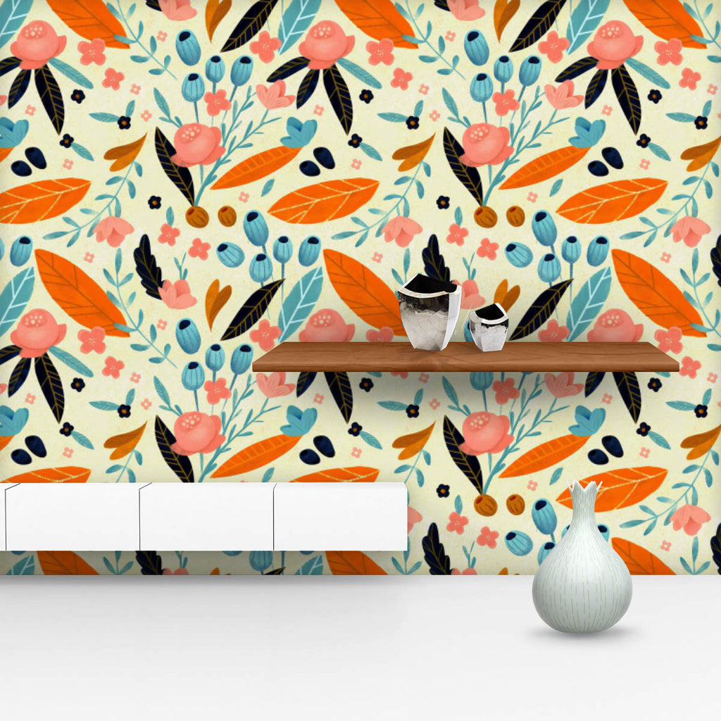 Floral Botanical Pattern D8 Wallpaper Roll-Wallpapers Peel & Stick-WAL_PA-IC 5015232 IC 5015232, Ancient, Art and Paintings, Botanical, Floral, Flowers, Historical, Illustrations, Medieval, Nature, Patterns, Retro, Seasons, Vintage, Watercolour, pattern, d8, wallpaper, roll, watercolor, fall, background, trendy, hand, drawn, seamless, art, autumn, fern, herbarium, plant, texture, beautiful, dry, forest, illustration, paper, wilderness, backdrop, berries, branch, classic, field, garden, green, herbal, herbs,