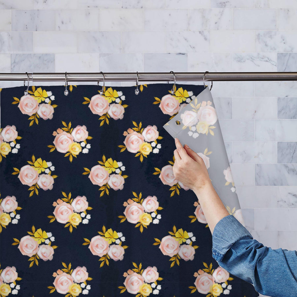 Floral Pattern D5 Washable Waterproof Shower Curtain-Shower Curtains-CUR_SH_EL-IC 5015264 IC 5015264, Ancient, Art and Paintings, Botanical, English, Floral, Flowers, Historical, Illustrations, Medieval, Nature, Patterns, Retro, Seasons, Signs, Signs and Symbols, Vintage, Watercolour, Wedding, pattern, d5, washable, waterproof, shower, curtain, flower, seamless, rose, tea, arrangement, art, backdrop, background, beautiful, beige, bloom, bouquet, branch, chic, classic, delicate, design, field, garden, green,