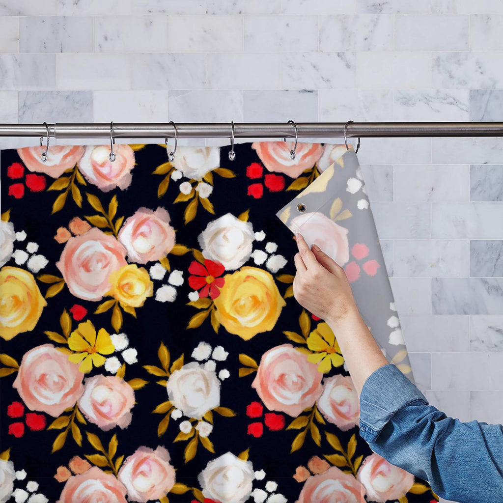 Floral Pattern D6 Washable Waterproof Shower Curtain-Shower Curtains-CUR_SH_EL-IC 5015265 IC 5015265, Ancient, Art and Paintings, Botanical, English, Floral, Flowers, Historical, Illustrations, Medieval, Nature, Patterns, Retro, Seasons, Signs, Signs and Symbols, Vintage, Watercolour, Wedding, pattern, d6, washable, waterproof, shower, curtain, trendy, seamless, watercolor, herbs, peony, tea, arrangement, art, backdrop, background, beautiful, beige, bloom, bouquet, branch, chic, classic, delicate, design, f