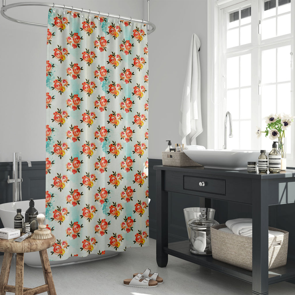 Floral Pattern D7 Washable Waterproof Shower Curtain-Shower Curtains-CUR_SH_EL-IC 5015266 IC 5015266, Ancient, Art and Paintings, Botanical, English, Floral, Flowers, Historical, Illustrations, Medieval, Nature, Patterns, Retro, Seasons, Signs, Signs and Symbols, Vintage, Watercolour, Wedding, pattern, d7, washable, waterproof, shower, curtain, invitation, watercolor, trendy, arrangement, art, backdrop, background, beautiful, beige, bloom, bouquet, branch, chic, classic, delicate, design, field, flower, gar