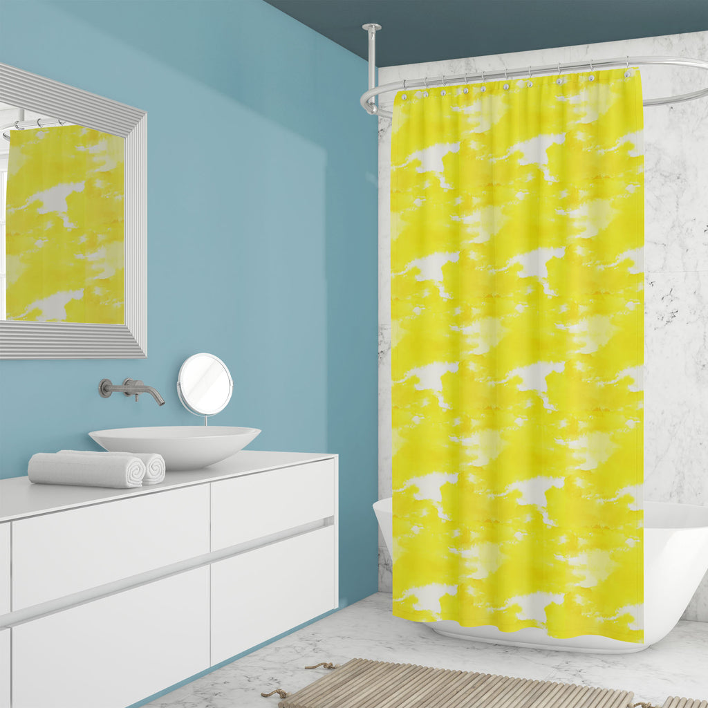 Yellow Watercolor Wash Washable Waterproof Shower Curtain-Shower Curtains-CUR_SH_EL-IC 5015267 IC 5015267, Abstract Expressionism, Abstracts, Art and Paintings, Patterns, Semi Abstract, Splatter, Watercolour, yellow, watercolor, wash, washable, waterproof, shower, curtain, seamless, background, pattern, texture, tile, wallpaper, abstract, beige, subtle, water, brush, paint, paper, art, backdrop, color, random, see-through, splash, artzfolio, shower curtain, bathroom curtain, eyelet shower curtain, waterproo