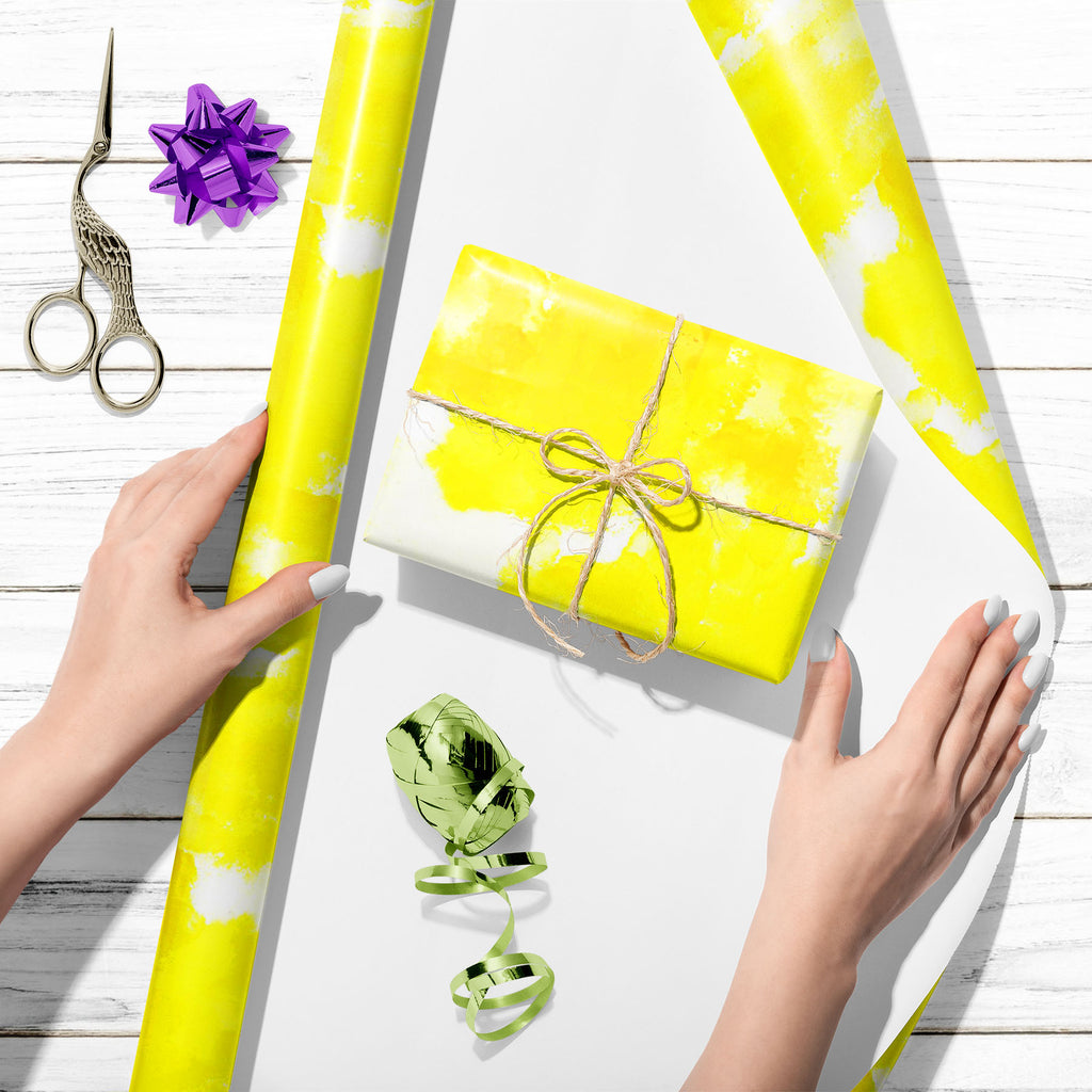 Yellow Watercolor Wash Art & Craft Gift Wrapping Paper-Wrapping Papers-WRP_PP-IC 5015267 IC 5015267, Abstract Expressionism, Abstracts, Art and Paintings, Patterns, Semi Abstract, Splatter, Watercolour, yellow, watercolor, wash, art, craft, gift, wrapping, paper, seamless, background, pattern, texture, tile, wallpaper, abstract, beige, subtle, water, brush, paint, backdrop, color, random, see-through, splash, artzfolio, wrapping paper, gift wrapping paper, gift wrapping, birthday wrapping paper, holiday wra