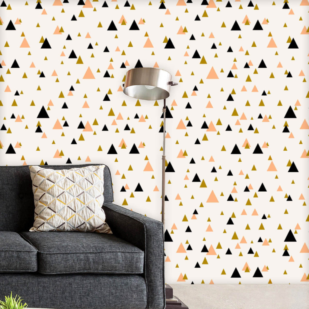 Abstract Pastel Triangles Wallpaper Roll - Wallpapers Peel & Stick - ArtzFolio.com
