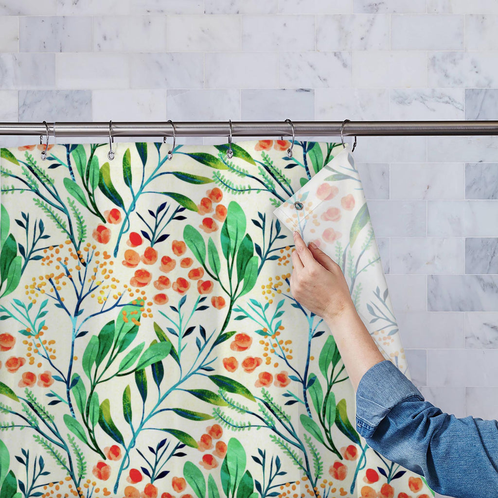 Floral Botanical Pattern D12 Washable Waterproof Shower Curtain-Shower Curtains-CUR_SH_EL-IC 5015304 IC 5015304, Botanical, Floral, Flowers, Nature, Patterns, Watercolour, pattern, d12, washable, waterproof, shower, curtain, artzfolio, shower curtain, bathroom curtain, eyelet shower curtain, waterproof shower curtain, kids shower curtain, washable curtain, 7feet shower curtain, washroom curtain, set of 2 curtain, pvc shower curtain, designer shower curtain, shower curtain 6feet, bath curtain, polyester show