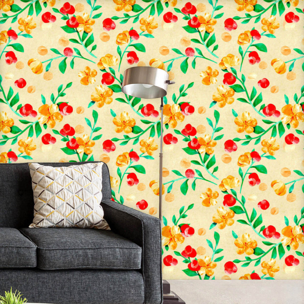 Floral Art D2 Wallpaper Roll-Wallpapers Peel & Stick-WAL_PA-IC 5015329 IC 5015329, Ancient, Art and Paintings, Botanical, Floral, Flowers, Historical, Illustrations, Medieval, Nature, Patterns, Retro, Seasons, Vintage, Watercolour, art, d2, wallpaper, roll, pattern, background, watercolor, classic, paper, backdrop, beautiful, berries, blossom, branch, cherry, drawn, fall, field, forest, garden, green, herbal, herbarium, herbs, illustration, leaf, paint, plant, seamless, season, texture, trendy, wild, wilder