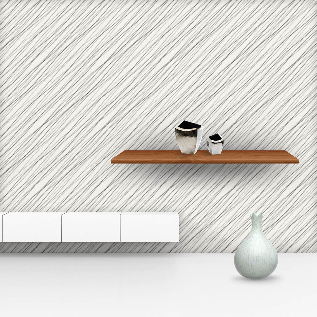 Monochrome Diagonal Lines Wallpaper Roll-Wallpapers Peel & Stick-WAL_PA-IC 5015335 IC 5015335, Abstract Expressionism, Abstracts, Art and Paintings, Black, Black and White, Decorative, Digital, Digital Art, Drawing, Graphic, Illustrations, Minimalism, Modern Art, Patterns, Semi Abstract, Signs, Signs and Symbols, monochrome, diagonal, lines, wallpaper, roll, pattern, linear, hair, line, texture, abstract, creative, seamless, template, vector, art, modern, tileable, wavy, wrapping, background, contemporary, 