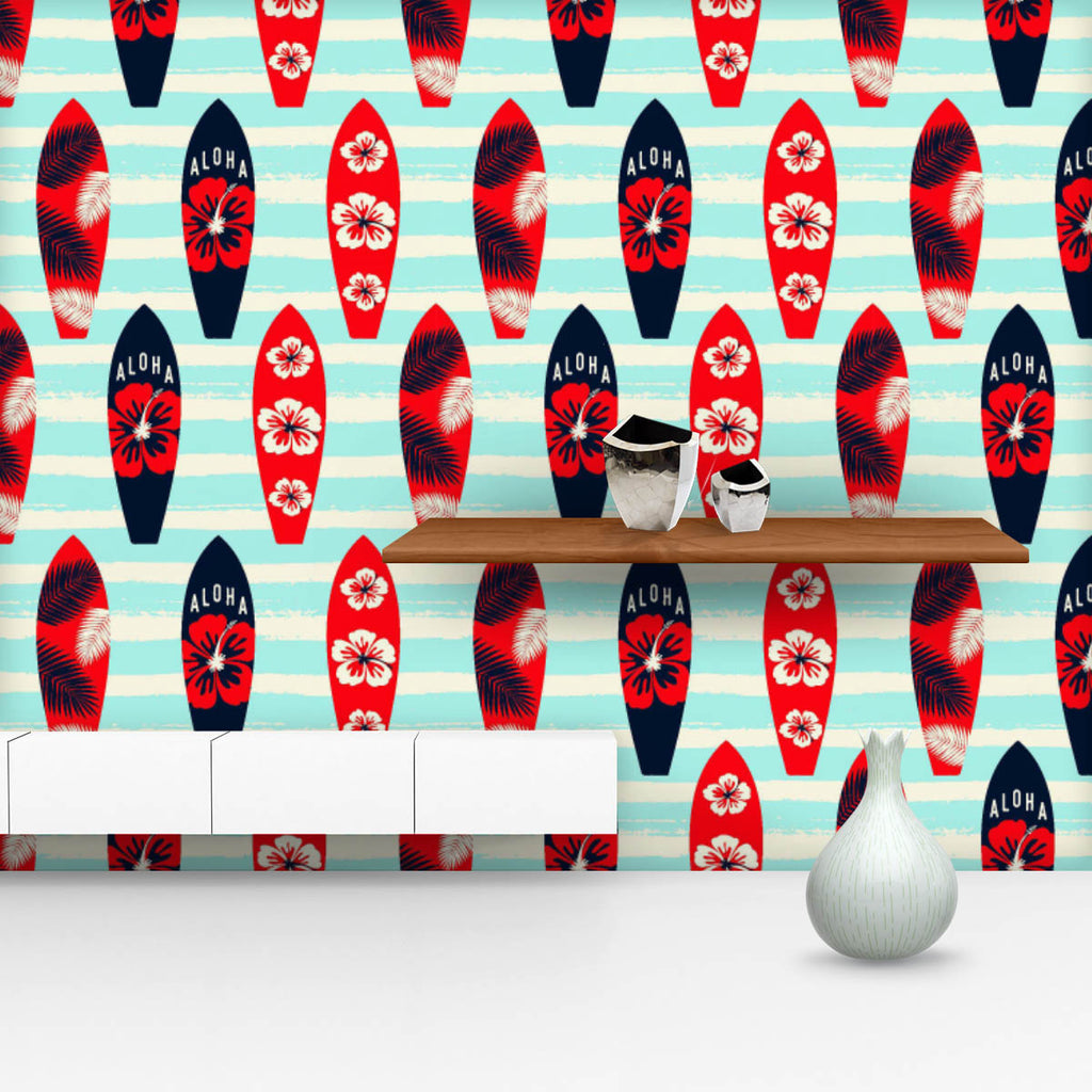 Surf Boats on Striped Brush Strokes Wallpaper Roll-Wallpapers Peel & Stick-WAL_PA-IC 5015346 IC 5015346, Ancient, Black, Black and White, Botanical, Digital, Digital Art, Floral, Flowers, Graphic, Hawaiian, Historical, Holidays, Illustrations, Medieval, Nature, Patterns, Retro, Seasons, Signs, Signs and Symbols, Sports, Tropical, Vintage, Watercolour, White, surf, boats, on, striped, brush, strokes, wallpaper, roll, pattern, surfboard, summer, seamless, board, hawaii, watercolor, aloha, background, flower, 