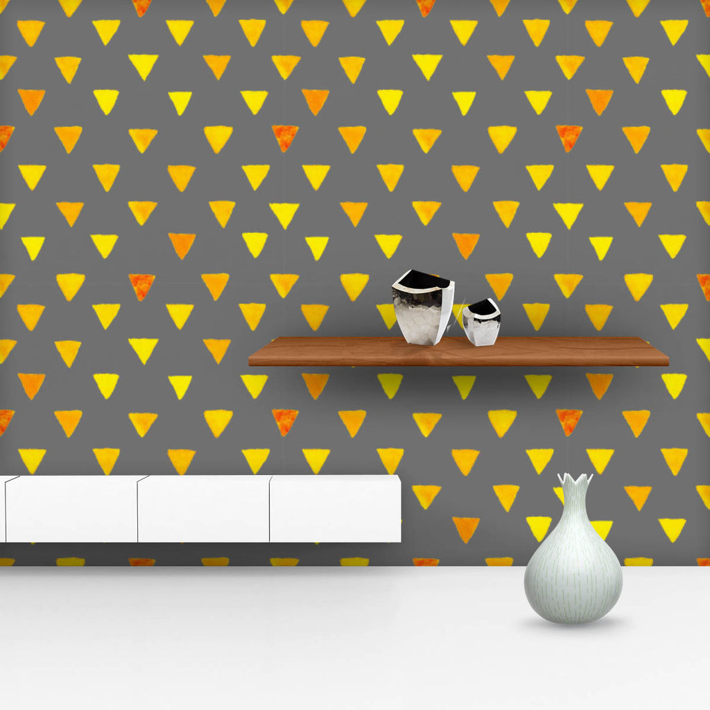 Yellow Watercolor Pattern Wallpaper Roll-Wallpapers Peel & Stick-WAL_PA-IC 5015351 IC 5015351, Abstract Expressionism, Abstracts, Art and Paintings, Flags, Geometric, Geometric Abstraction, Patterns, Semi Abstract, Signs, Signs and Symbols, Triangles, Watercolour, yellow, watercolor, pattern, wallpaper, roll, background, texture, cute, art, paint, triangle, paper, seamless, party, abstract, backdrop, bright, brush, bunting, color, design, element, hand, painted, simple, stencil, stroke, strokes, trendy, wra