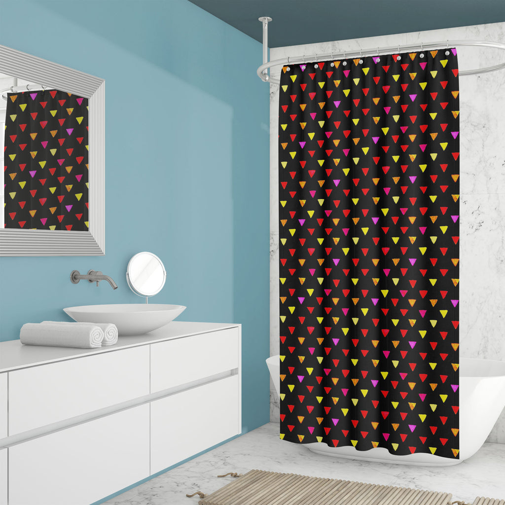 Colorful Watercolor Pattern Washable Waterproof Shower Curtain-Shower Curtains-CUR_SH_EL-IC 5015352 IC 5015352, Abstract Expressionism, Abstracts, Art and Paintings, Flags, Geometric, Geometric Abstraction, Patterns, Semi Abstract, Signs, Signs and Symbols, Triangles, Watercolour, colorful, watercolor, pattern, washable, waterproof, shower, curtain, triangle, background, abstract, art, backdrop, bright, brush, bunting, color, cute, design, element, hand, paint, painted, paper, party, seamless, simple, stenc