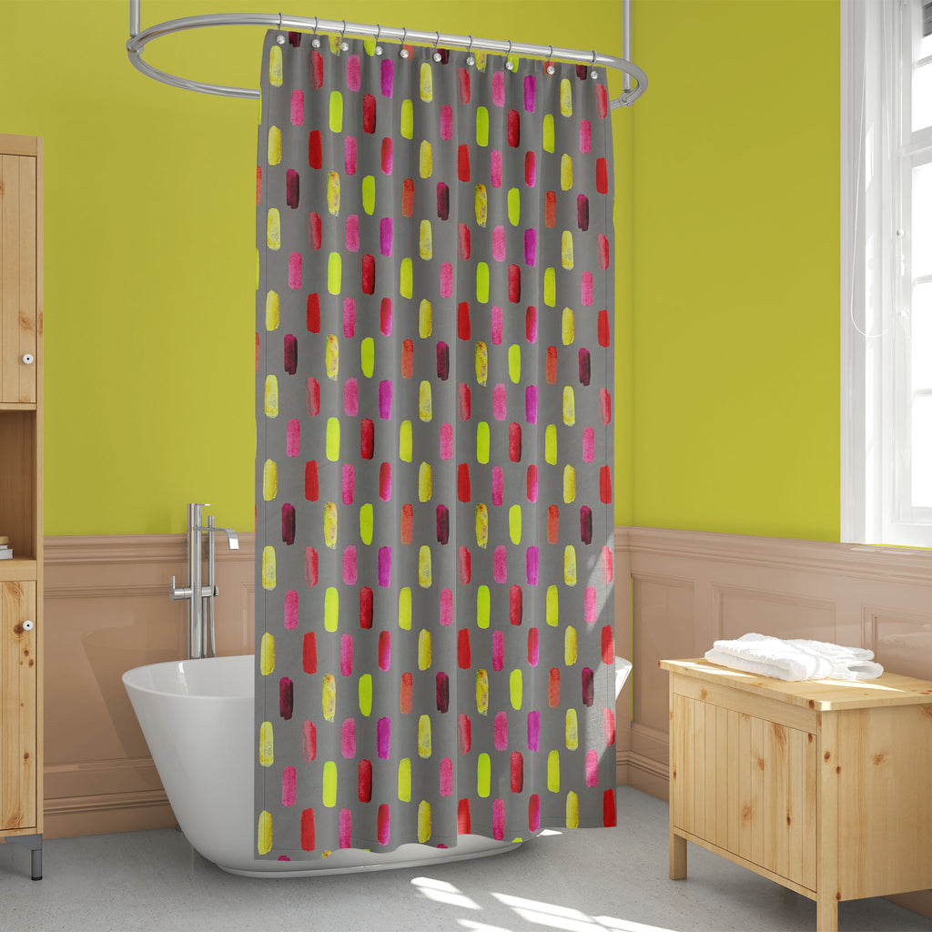 Watercolor Lines D1 Washable Waterproof Shower Curtain-Shower Curtains-CUR_SH_EL-IC 5015355 IC 5015355, Abstract Expressionism, Abstracts, Art and Paintings, Geometric, Geometric Abstraction, Patterns, Semi Abstract, Signs, Signs and Symbols, Watercolour, watercolor, lines, d1, washable, waterproof, shower, curtain, abstract, art, backdrop, background, bright, brush, color, cute, design, element, hand, paint, painted, paper, party, pattern, seamless, simple, stencil, stroke, strokes, texture, trendy, wrappi