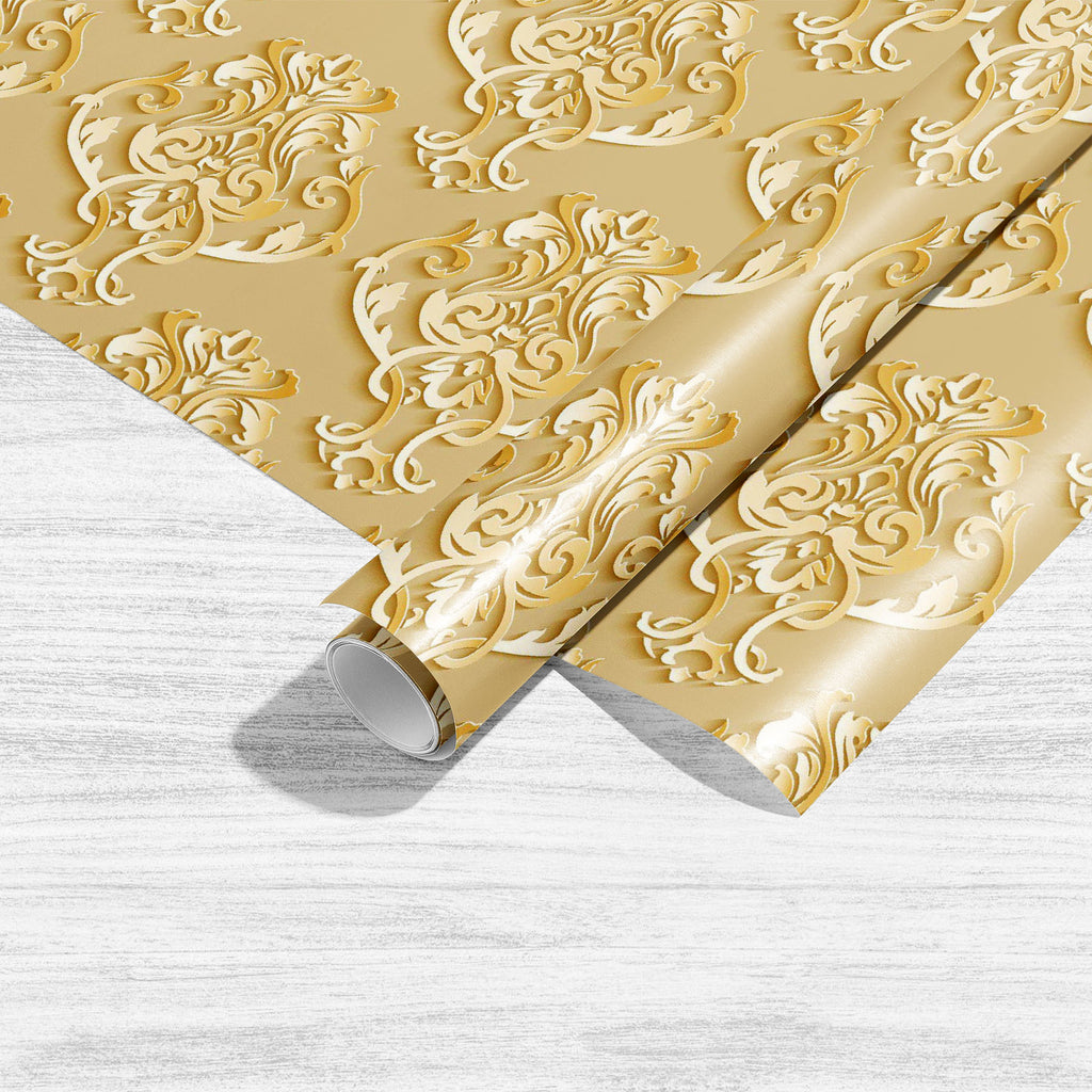 Luxury Damask Pattern D1 Art & Craft Gift Wrapping Paper-Wrapping Papers-WRP_PP-IC 5015360 IC 5015360, 3D, Ancient, Baroque, Black and White, Botanical, Damask, Decorative, Floral, Flowers, Historical, Illustrations, Medieval, Nature, Patterns, Pets, Retro, Rococo, Signs, Signs and Symbols, Victorian, Vintage, White, luxury, pattern, d1, art, craft, gift, wrapping, paper, wallpaper, wall, design, flower, ornament, seamless, vector, antique, backdrop, background, blue, carpet, classic, classical, curve, cut,