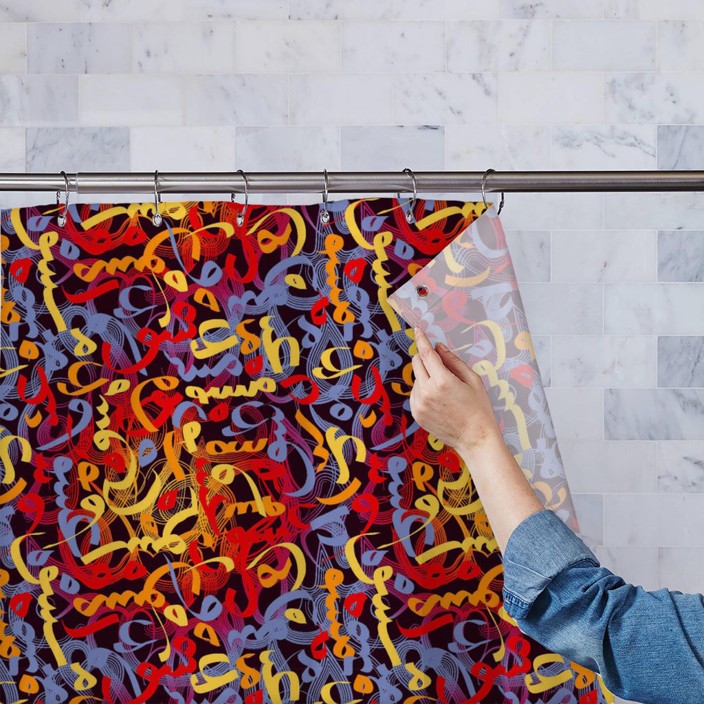 Arabic Eid Mubarak Pattern D3 Washable Waterproof Shower Curtain-Shower Curtains-CUR_SH_EL-IC 5015364 IC 5015364, Abstract Expressionism, Abstracts, Allah, Alphabets, Arabic, Art and Paintings, Calligraphy, Decorative, Digital, Digital Art, Education, Festivals, Festivals and Occasions, Festive, Graphic, Illustrations, Islam, Patterns, Religion, Religious, Schools, Semi Abstract, Signs, Signs and Symbols, Symbols, Text, Typography, Universities, eid, mubarak, pattern, d3, washable, waterproof, shower, curta