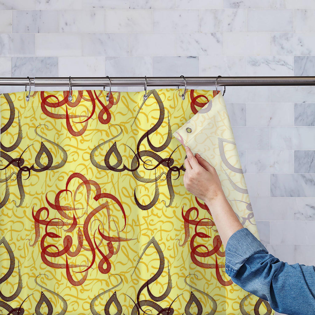 Arabic Eid Mubarak Pattern D4 Washable Waterproof Shower Curtain-Shower Curtains-CUR_SH_EL-IC 5015367 IC 5015367, Abstract Expressionism, Abstracts, Allah, Alphabets, Arabic, Art and Paintings, Calligraphy, Decorative, Digital, Digital Art, Education, Festivals, Festivals and Occasions, Festive, Graphic, Illustrations, Islam, Patterns, Religion, Religious, Schools, Semi Abstract, Signs, Signs and Symbols, Symbols, Text, Typography, Universities, eid, mubarak, pattern, d4, washable, waterproof, shower, curta