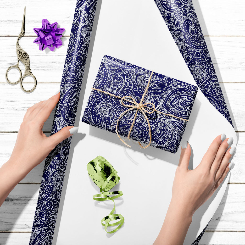 Vintage Floral Leaves Art & Craft Gift Wrapping Paper-Wrapping Papers-WRP_PP-IC 5015385 IC 5015385, Abstract Expressionism, Abstracts, African, Allah, Ancient, Arabic, Art and Paintings, Aztec, Baroque, Botanical, Culture, Ethnic, Festivals and Occasions, Festive, Floral, Flowers, Historical, Illustrations, Indian, Islam, Medieval, Mexican, Nature, Paisley, Patterns, Persian, Retro, Rococo, Semi Abstract, Signs, Signs and Symbols, Traditional, Tribal, Vintage, World Culture, leaves, art, craft, gift, wrappi