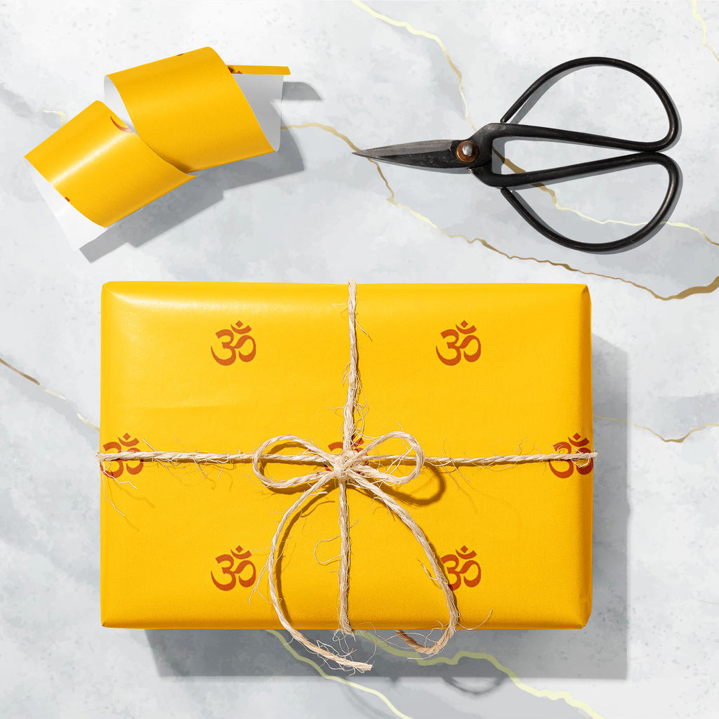 Om Signs on Orange Art & Craft Gift Wrapping Paper-Wrapping Papers-WRP_PP-IC 5015403 IC 5015403, Abstract Expressionism, Abstracts, Art and Paintings, Buddhism, Culture, Digital, Digital Art, Ethnic, Graphic, Illustrations, Patterns, Religion, Religious, Sanskrit, Semi Abstract, Signs, Signs and Symbols, Traditional, Tribal, World Culture, om, on, orange, art, craft, gift, wrapping, paper, abstract, apricot, background, color, conscious, contemplation, curve, dark, design, illustration, image, imagery, life
