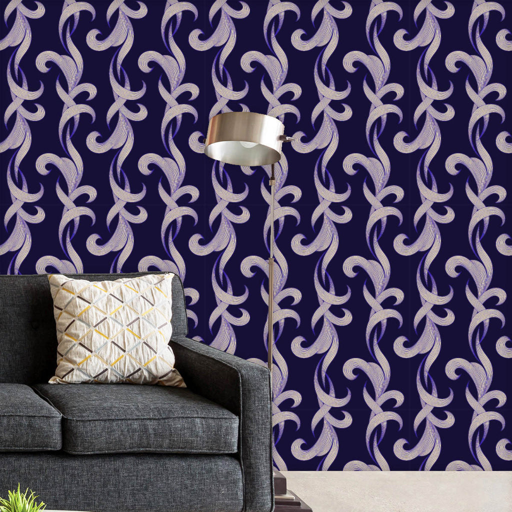 Abstract Leaf Design Wallpaper Roll - Wallpapers Peel & Stick - ArtzFolio.com