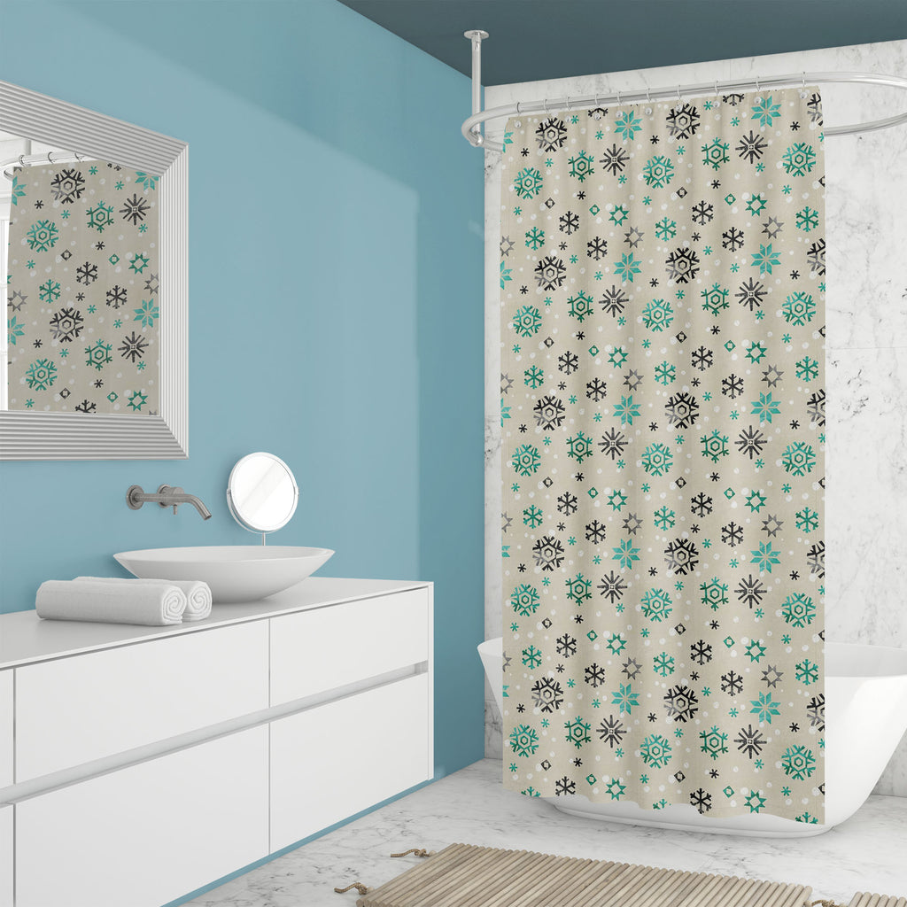 Winter Christmas Pattern D3 Washable Waterproof Shower Curtain-Shower Curtains-CUR_SH_EL-IC 5015422 IC 5015422, Ancient, Christianity, Culture, Ethnic, Geometric, Geometric Abstraction, Historical, Holidays, Medieval, Nature, Patterns, Retro, Scenic, Seasons, Traditional, Tribal, Vintage, World Culture, winter, christmas, pattern, d3, washable, waterproof, shower, curtain, background, shabby, wallpaper, card, backdrop, beige, blue, cold, cut, cute, flakes, happy, lino, merry, new, ornament, paper, print, se