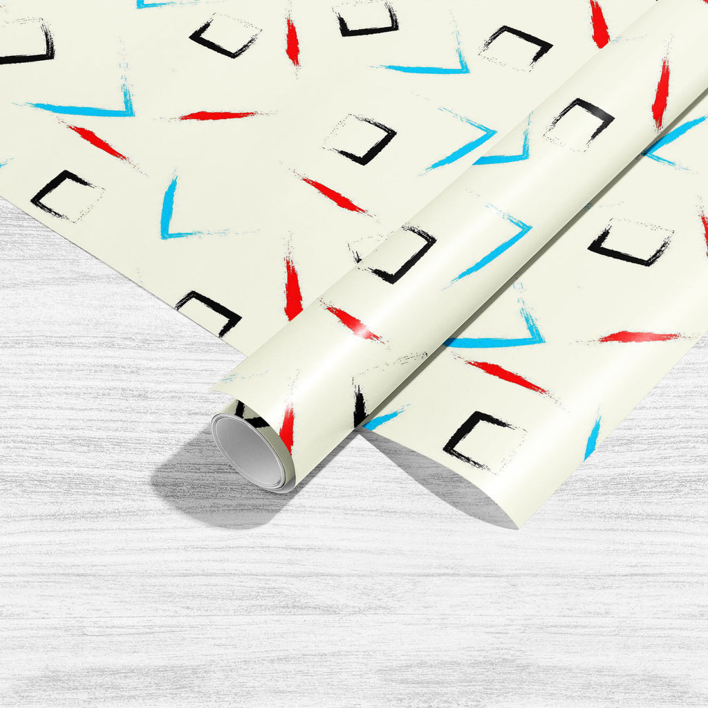 Colorful Geometric Strokes Art & Craft Gift Wrapping Paper-Wrapping Papers-WRP_PP-IC 5015425 IC 5015425, Abstract Expressionism, Abstracts, Animals, Black and White, Books, Chevron, Cross, Decorative, Digital, Digital Art, Drawing, Geometric, Geometric Abstraction, Graphic, Illustrations, Modern Art, Patterns, Scandinavian, Semi Abstract, Signs, Signs and Symbols, Triangles, White, colorful, strokes, art, craft, gift, wrapping, paper, shape, random, small, basic, design, ditsy, geo, scribble, modern, paint,