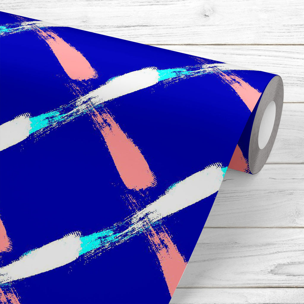 Abstract Chevron Strokes D1 Wallpaper Roll - Wallpapers Peel & Stick - ArtzFolio.com