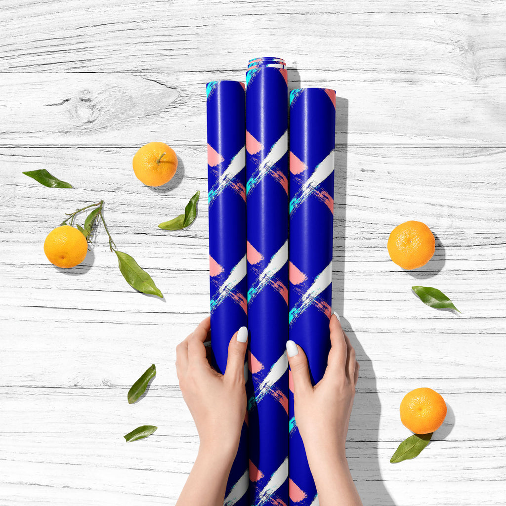 Abstract Chevron Strokes D1 Art & Craft Gift Wrapping Paper - Wrapping Papers - ArtzFolio.com