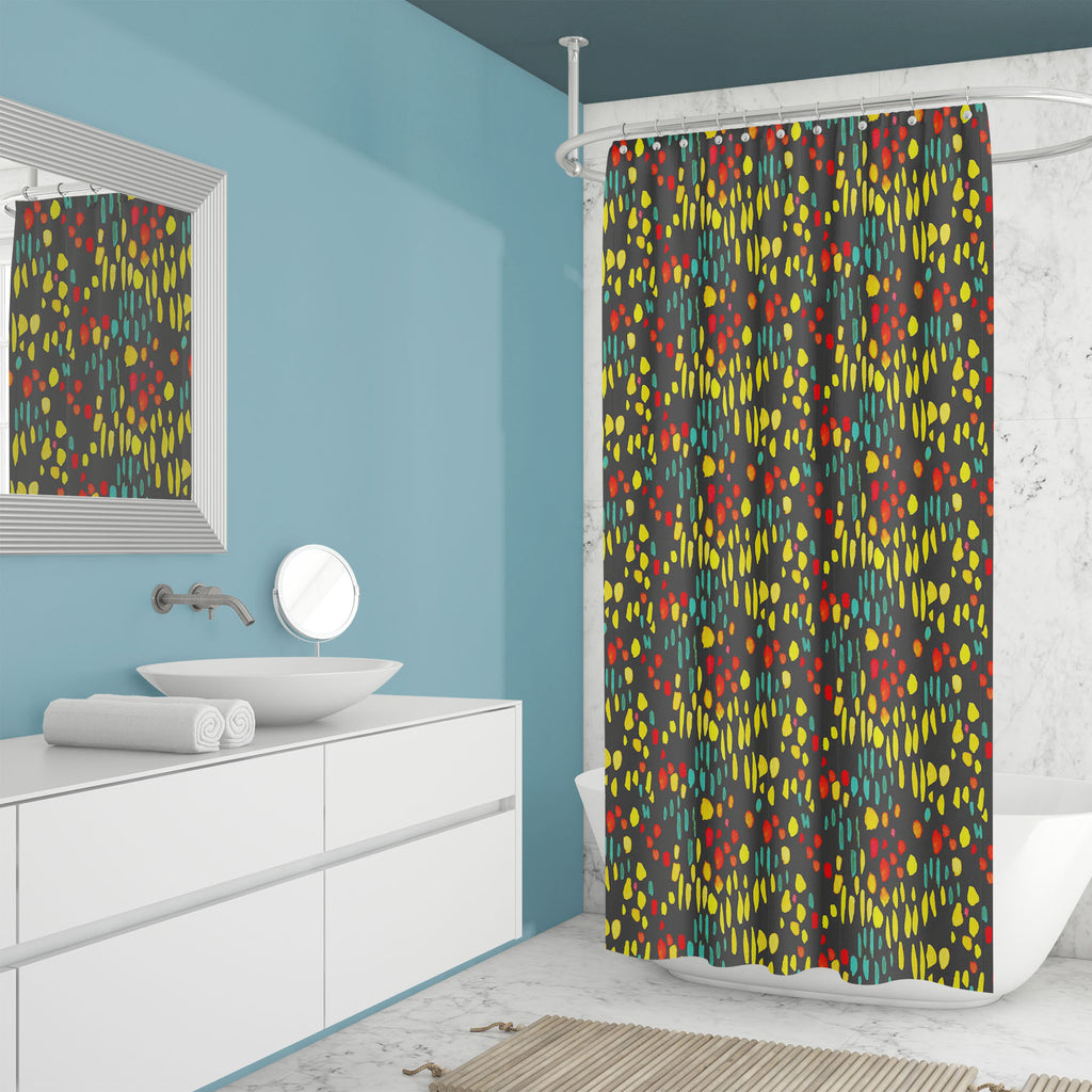 Colorful Paint Strokes Washable Waterproof Shower Curtain-Shower Curtains-CUR_SH_EL-IC 5015450 IC 5015450, Abstract Expressionism, Abstracts, Patterns, Semi Abstract, Watercolour, colorful, paint, strokes, washable, waterproof, shower, curtain, pattern, watercolor, seamless, backdrop, abstract, background, blue, bright, brush, color, hand, illustrated, paper, purple, texture, trendy, wallpaper, artzfolio, shower curtain, bathroom curtain, eyelet shower curtain, waterproof shower curtain, kids shower curtain