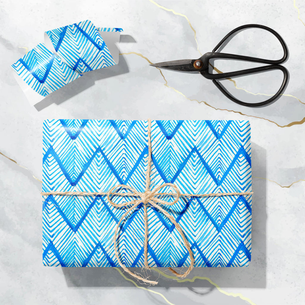 Watercolor Indigo Shibori D1 Art & Craft Gift Wrapping Paper-Wrapping Papers-WRP_PP-IC 5015463 IC 5015463, Abstract Expressionism, Abstracts, Ancient, Arrows, Art and Paintings, Black and White, Culture, Decorative, Ethnic, Geometric, Geometric Abstraction, Hipster, Historical, Japanese, Medieval, Modern Art, Patterns, Semi Abstract, Shibori, Splatter, Traditional, Triangles, Tribal, Vintage, Watercolour, White, World Culture, watercolor, indigo, d1, art, craft, gift, wrapping, paper, pattern, geo, dye, sea