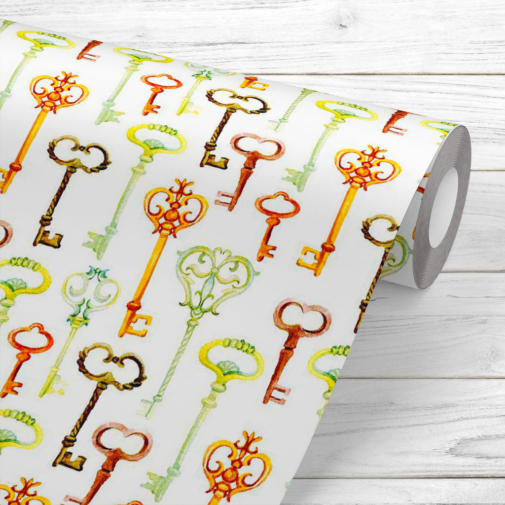 Antique Retro Keys Image Wallpaper Roll-Wallpapers Peel & Stick-WAL_PA-IC 5015466 IC 5015466, Ancient, Art and Paintings, Black and White, Decorative, Illustrations, Medieval, Patterns, Retro, Signs, Signs and Symbols, Vintage, Watercolour, White, Metallic, antique, keys, image, wallpaper, roll, key, watercolor, antiquarian, antiques, art, case, close, clues, collection, cover, curiosity, design, doodle, drawn, forged, gentle, grunge, hand, hardware, house, household, illustration, lock, metal, old, open, o