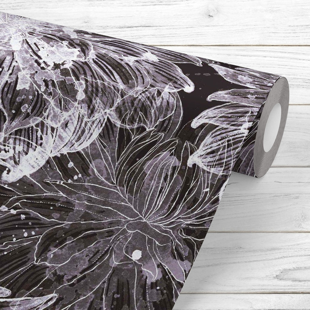 Abstract Chrysanthemum Wallpaper Roll - Wallpapers Peel & Stick - ArtzFolio.com