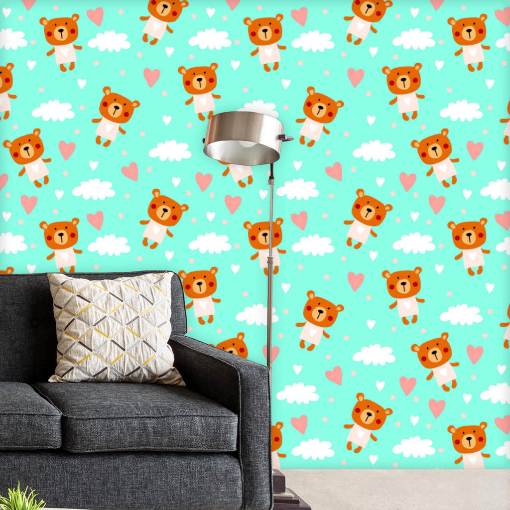 Teddy Bear D1 Wallpaper Roll-Wallpapers Peel & Stick-WAL_PA-IC 5015501 IC 5015501, Animals, Animated Cartoons, Art and Paintings, Baby, Caricature, Cartoons, Children, Decorative, Fashion, Hearts, Illustrations, Kids, Love, Modern Art, Patterns, Romance, Signs, Signs and Symbols, teddy, bear, d1, wallpaper, roll, childhood, pattern, adorable, animal, background, beautiful, beauty, card, cartoon, character, charming, cheerful, child, childish, collection, cute, decor, decoration, design, fabric, greeting, ha