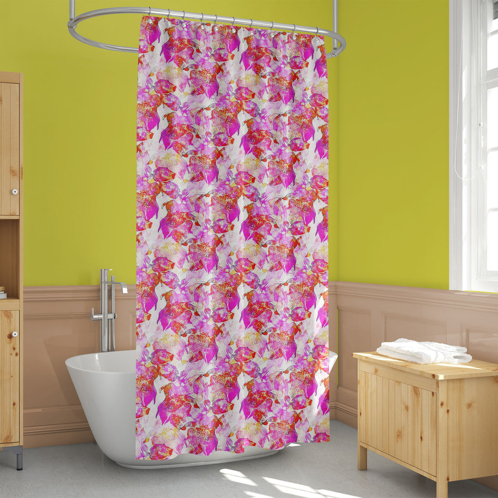 Exotic Floral Pattern Washable Waterproof Shower Curtain-Shower Curtains-CUR_SH_EL-IC 5015504 IC 5015504, Abstract Expressionism, Abstracts, Art and Paintings, Botanical, Digital, Digital Art, Drawing, Fashion, Floral, Flowers, Graphic, Illustrations, Nature, Patterns, Scenic, Semi Abstract, Signs, Signs and Symbols, Tropical, Watercolour, exotic, pattern, washable, waterproof, shower, curtain, flower, seamless, colorful, paint, abstract, aquarelle, art, background, banner, beautiful, blossom, botany, bouqu