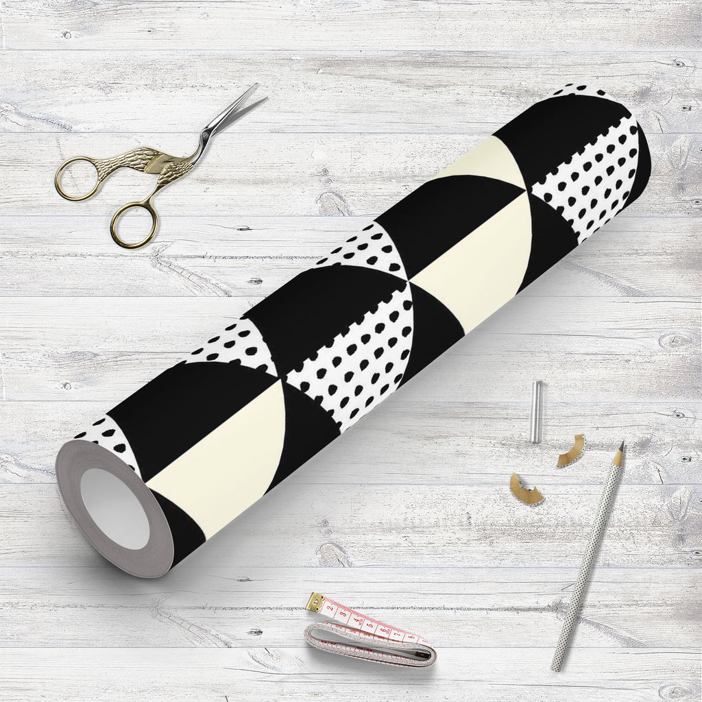 Abstract Black Geometric Pattern Wallpaper Roll - Wallpapers Peel & Stick - ArtzFolio.com