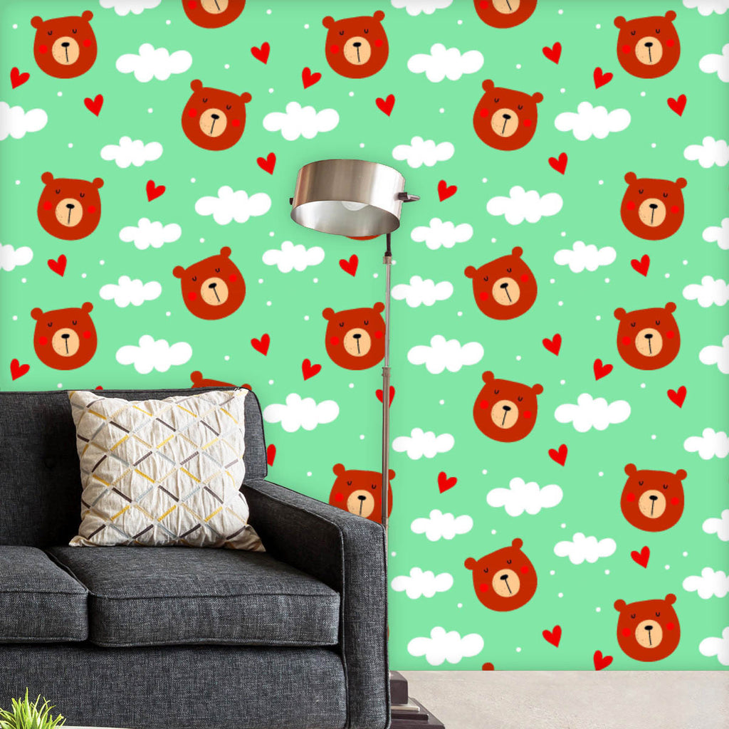 Teddy Bear D2 Wallpaper Roll-Wallpapers Peel & Stick-WAL_PA-IC 5015512 IC 5015512, Animals, Animated Cartoons, Art and Paintings, Baby, Caricature, Cartoons, Children, Decorative, Hearts, Illustrations, Kids, Love, Modern Art, Patterns, Romance, Signs, Signs and Symbols, teddy, bear, d2, wallpaper, roll, pattern, toy, adorable, animal, background, beautiful, beauty, card, cartoon, character, charming, cheerful, child, childhood, childish, collection, cute, decor, decoration, design, fabric, greeting, happy,