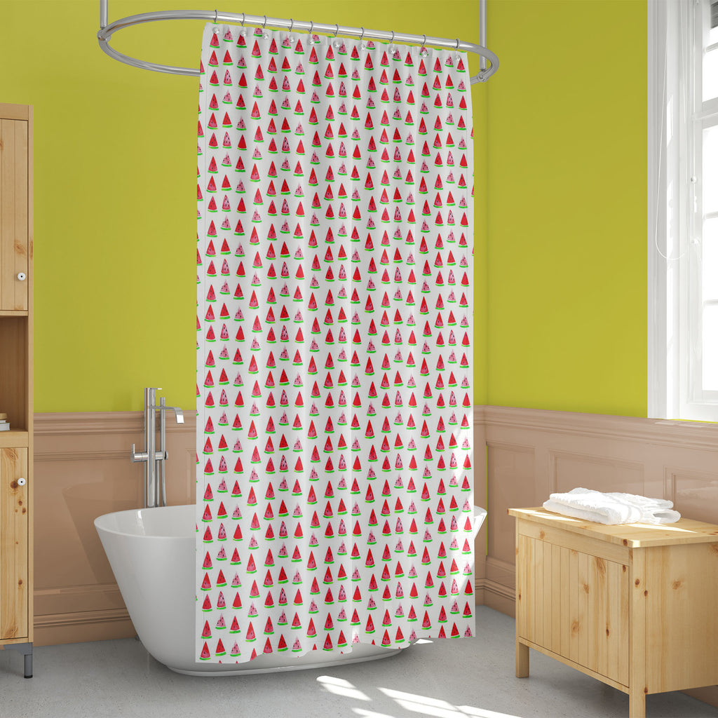 Watercolor Watermelon D6 Washable Waterproof Shower Curtain-Shower Curtains-CUR_SH_EL-IC 5015519 IC 5015519, Ancient, Art and Paintings, Botanical, Cuisine, Floral, Flowers, Food, Food and Beverage, Food and Drink, Fruit and Vegetable, Fruits, Historical, Medieval, Nature, Patterns, Retro, Seasons, Signs, Signs and Symbols, Vegetables, Vintage, Watercolour, watercolor, watermelon, d6, washable, waterproof, shower, curtain, pattern, background, trendy, delicate, design, paper, seamless, spring, summer, art, 