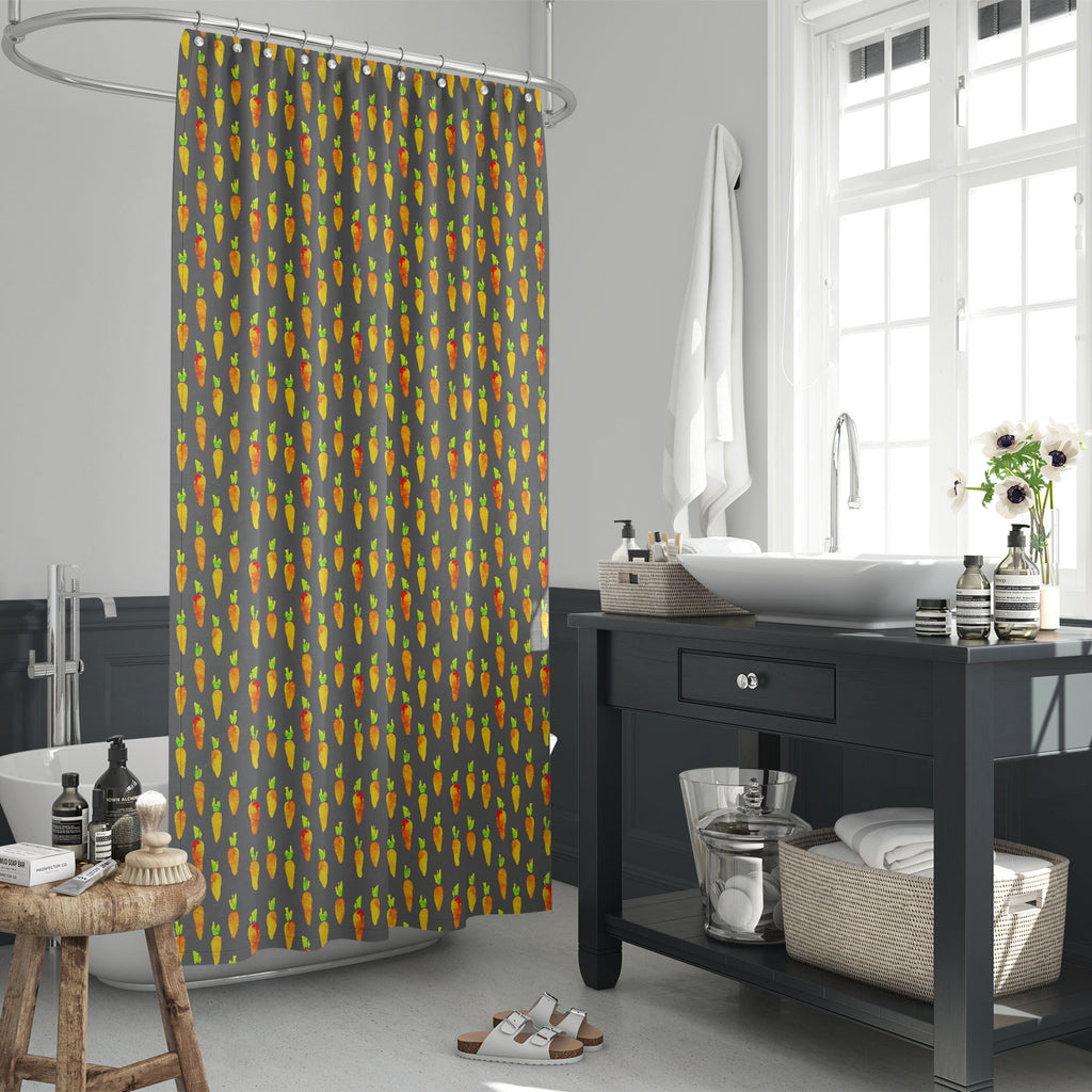Watercolor Carrot Washable Waterproof Shower Curtain-Shower Curtains-CUR_SH_EL-IC 5015522 IC 5015522, Ancient, Art and Paintings, Botanical, Cuisine, Floral, Flowers, Food, Food and Beverage, Food and Drink, Fruit and Vegetable, Fruits, Historical, Medieval, Nature, Patterns, Retro, Seasons, Signs, Signs and Symbols, Vegetables, Vintage, Watercolour, watercolor, carrot, washable, waterproof, shower, curtain, pattern, background, garden, backdrop, cute, paper, summer, wallpaper, art, berries, colorful, delic
