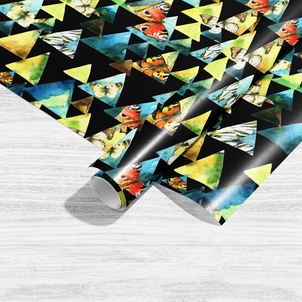 Abstract Watercolor Triangle Art & Craft Gift Wrapping Paper - Wrapping Papers - ArtzFolio.com