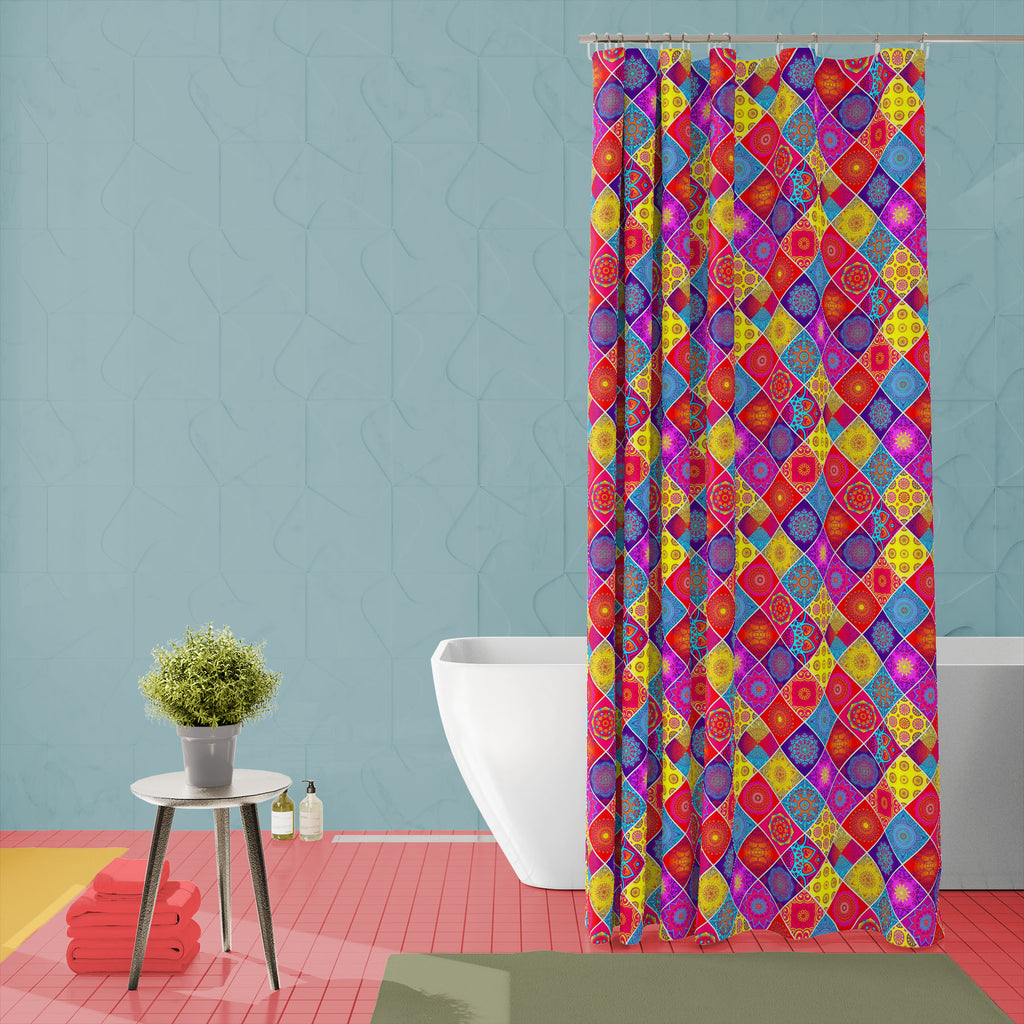 Vintage Motifs Art D3 Washable Waterproof Shower Curtain-Shower Curtains-CUR_SH_EL-IC 5015528 IC 5015528, Abstract Expressionism, Abstracts, Allah, Ancient, Arabic, Asian, Aztec, Bohemian, Botanical, Business, Chinese, Culture, Decorative, Drawing, Ethnic, Floral, Flowers, Geometric Abstraction, Historical, Illustrations, Indian, Islam, Mandala, Medieval, Mexican, Moroccan, Nature, Patterns, Retro, Semi Abstract, Signs, Signs and Symbols, Traditional, Tribal, Turkish, Vintage, World Culture, motifs, art, d3