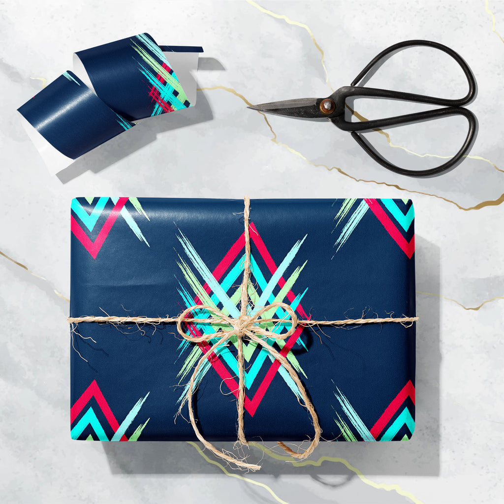 Abstract Boho Chevron Art & Craft Gift Wrapping Paper - Wrapping Papers - ArtzFolio.com