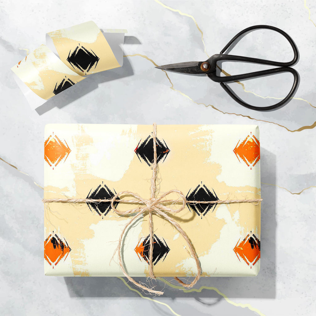 Abstract Brush Stroke D6 Art & Craft Gift Wrapping Paper - Wrapping Papers - ArtzFolio.com